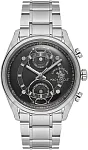 Santa Barbara Polo Legend Quartz Day-Date Black Dial Steel Bracelet SB.1.10666-1