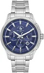 Santa Barbara Polo Legend Quartz Day-Date Multifunction GMT Navy Blue Dial Steel Bracelet SB.1.10674-2