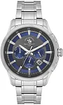 Santa Barbara Polo Legend Quartz Day-Date Multifunction GMT Navy Blue Dial Steel Bracelet SB.1.10674-3