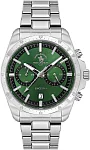 Santa Barbara Polo Legend Quartz Chrono Date Green Dial Steel Bracelet SB.1.10698-4