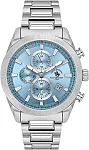 Santa Barbara Polo Legend Quartz Chrono Date Blue Dial Steel Bracelet SB.1.10700-3