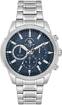 Santa Barbara Polo Legend Quartz Chrono Date Navy Dial Steel Bracelet SB.4.10047-3