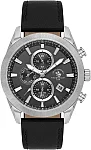 Santa Barbara Polo Legend Quartz Chrono Date Black Dial Black Leather Strap SB.1.10701-1
