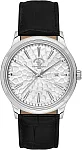 Santa Barbara Polo Noble Quartz Date Silver Dial Black Leather Strap SB.4.10038-1