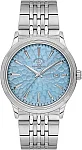Noble Quartz Date Blue Dial Steel Bracelet