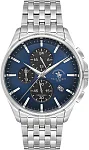 Santa Barbara Polo Legend Quartz Chrono Date Navy Dial Steel Bracelet SB.4.10041-3