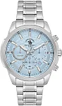 Santa Barbara Polo Legend Quartz Chrono Date Blue Dial Steel Bracelet SB.4.10047-5
