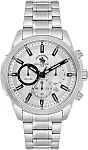 Santa Barbara Polo Legend Quartz Chrono Date Silver Dial Steel Bracelet SB.4.10047-1