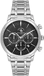 Santa Barbara Polo Legend Quartz Chrono Date Black Dial Steel Bracelet SB.4.10046-2