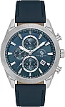 Santa Barbara Polo Legend Quartz Chrono Date Navy Dial Navy Leather Strap SB.1.10701-2