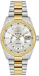 Santa Barbara Polo Legend Quartz Date Silver Dial Bicolor Steel Bracelet Gold PVD SB.1.10598-8
