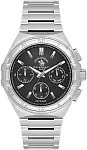 Santa Barbara Polo Luxury Quartz Day-Date Black Dial Steel Bracelet SB.1.10548-1
