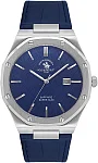 Santa Barbara Polo Noble Quartz Date Navy Blue Dial Navy Blue Leather Strap SB.1.10672-3