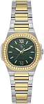 Santa Barbara Polo Unique Lady Quartz Green Dial Bicolor Steel Bracelet Gold PVD SB.1.10658-4