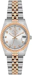 Santa Barbara Polo Unique Lady Quartz Date Silver Dial Bicolor Steel Bracelet SB.4.10034-5