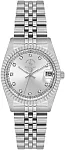 Santa Barbara Polo Unique Lady Quartz Date Silver Dial Steel Bracelet SB.4.10034-1