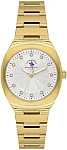 Santa Barbara Polo Unique Lady Quartz Silver Dial Gold PVD Steel Bracelet SB.1.10665-2