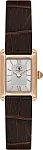 Santa Barbara Polo Unique Lady Quartz Silver Dial Brown Leather Strap Rose Gold PVD SB.1.10694-4