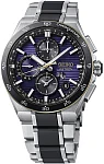 Seiko Astron GPS Solar Dual-Time Seiko Purple Titanium Ceramic Insert 145th Anniversary Limited Edition HAB011J1