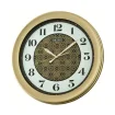 Seiko Zegar Ścienny Analogowy Okrągły Złoty Ornamentowy QXA859G