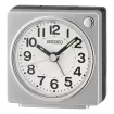 Seiko Zegar Biurkowy Analogowy Prostokątny Szaro-Czarny Podświetlany z Alarmem QHE196S