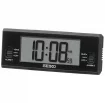 Seiko Zegar Biurkowy Cyfrowy Prostokątny Czarny z Alarmem i Termometrem QHL093K