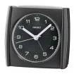 Seiko Zegar Biurkowy Analogowy Prostokątny Czarny Podświetlany z Alarmem QHE205J