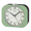 Seiko Zegar Biurkowy Analogowy Prostokątny Zielono-Czarny Podświetlany z Alarmem QHE195M