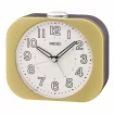 Seiko Zegar Biurkowy Analogowy Kwadratowy Złoty Podświetlany z Alarmem QHE206G
