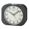 Seiko Zegar Biurkowy Analogowy Prostokątny Szaro-Czarny Podświetlany z Alarmem QHE195K