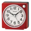 Seiko Zegar Biurkowy Analogowy Prostokątny Czerwono-Czarny Podświetlany z Alarmem QHE196R