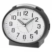 Seiko Zegar Biurkowy Analogowy Okrągły Czarny Podświetlany z Alarmem QHK059K