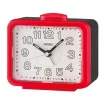 Seiko Zegar Biurkowy Analogowy Kwadratowy Czerwony Podświetlany z Alarmem QHK061R