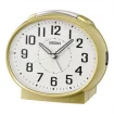 Seiko Zegar Biurkowy Analogowy Okrągły Złoty Podświetlany z Alarmem QHK059G