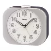 Seiko Zegar Biurkowy Analogowy Kwadratowy Szary z Alarmem QHE206S