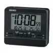 Seiko Zegar Biurkowy Cyfrowy Prostokątny Czarny z Alarmem i Termometrem QHL086K