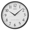 Seiko Zegar Ścienny Analogowy Okrągły Czarny Sterowany Falami Radiowymi QXR210K