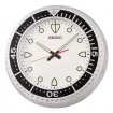 Seiko Zegar Ścienny Analogowy Okrągły Szary Diver QXA849S