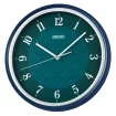 Seiko Zegar Ścienny Analogowy Okrągły Niebieski QHA016L