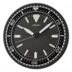 Seiko Zegar Ścienny Analogowy Okrągły Czarny Diver QXA791K