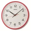 Seiko Zegar Ścienny Analogowy Okrągły Czerwony Klasyczny QHA020R