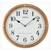 Seiko Zegar Ścienny Analogowy Okrągły Drewniany Sterowany Falami Radiowymi QXR208Z