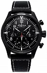 Startimer Pilot Quartz Chronograph Day-Date Black PVD
