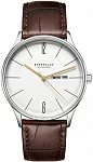 Berlin Quartz Day-Date Metro Silver Brown Bracelet