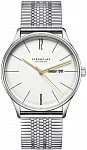 Berlin Quartz Day-Date Metro Silver SuperSlim Bracelet