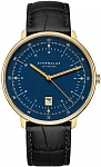 Hamburg Quartz Date Dark Blue Gold