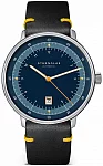 Sternglas Hamburg Edition 1911 Quartz Date Blue Dial Black Leather Strap S01-HHT06-VI22