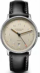 Lumatik Automatic Date Sand Dial Black Leather Strap