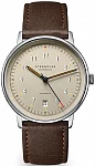 Lumatik Automatic Date Sand Dial Brown Leather Strap