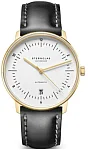 Sternglas Naos Edition Heritage Automatic White Dial Black Leather Strap S02-NAE02-BR04